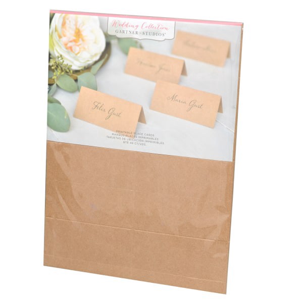slide 2 of 4, Gartner Studios Kraft Printable Place Cards, 48 ct