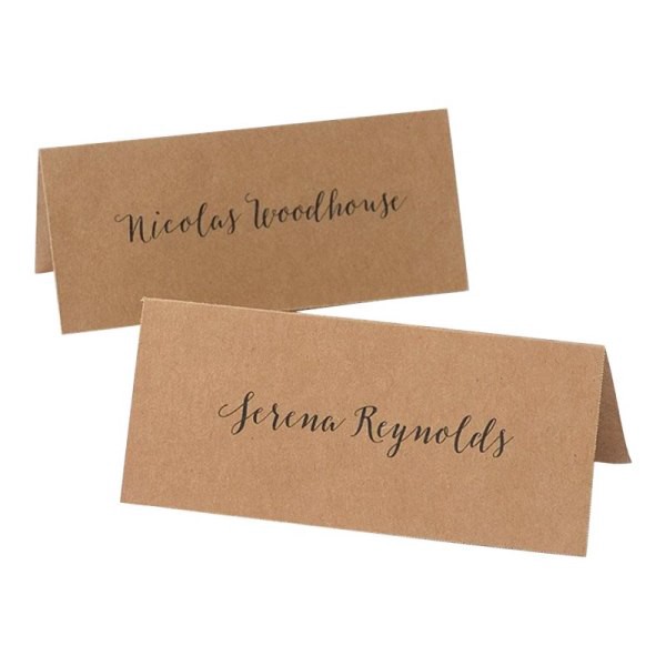 slide 3 of 4, Gartner Studios Kraft Printable Place Cards, 48 ct