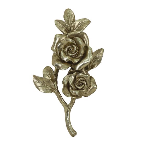 slide 1 of 2, 10.5" Gold Roses Tabletop Decor By Ashland, 10.5 in