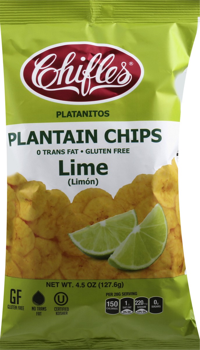 slide 2 of 9, Chifles Lime Plantain Chips 4.5 oz, 4.5 oz