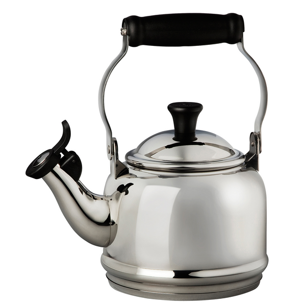 slide 1 of 1, Le Creuset Demi Whistling Tea Kettle - Stainless Steel, 1.25 qt