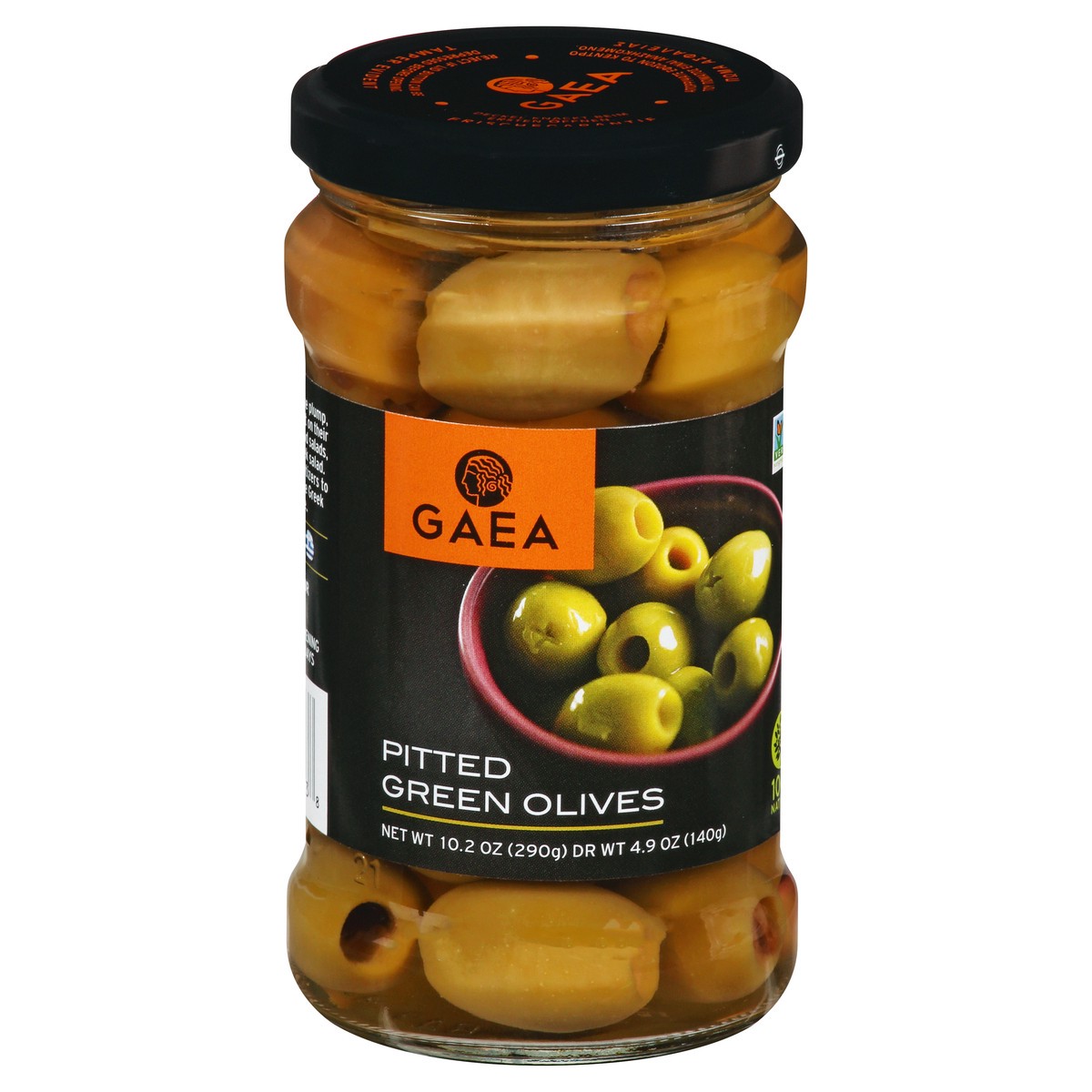 slide 4 of 13, Gaea Cat Coras Kitchen Pitted Green Olives, 4.9 oz