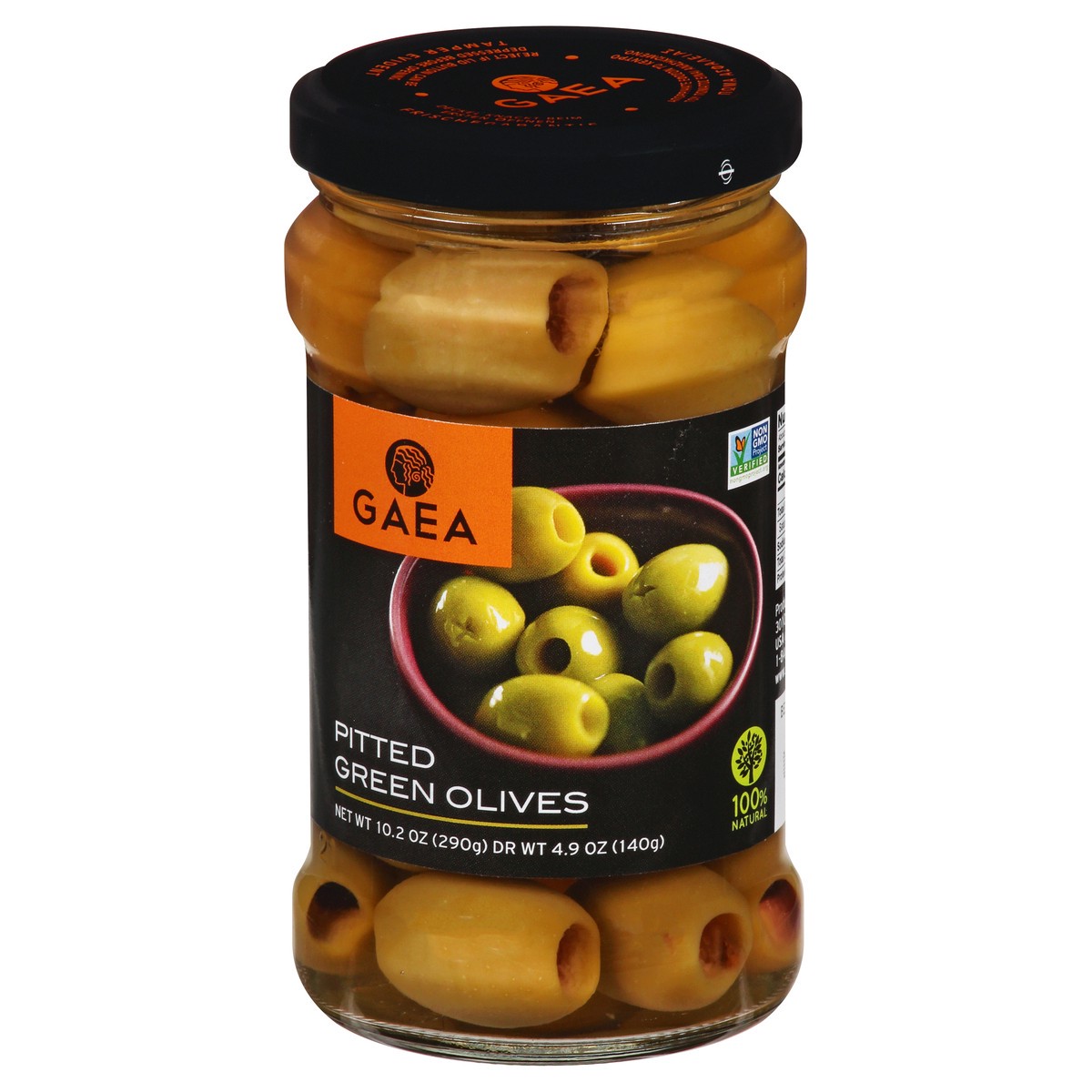slide 1 of 13, Gaea Cat Coras Kitchen Pitted Green Olives, 4.9 oz