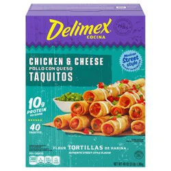 Delimex Chicken & Cheese Flour Taquitos