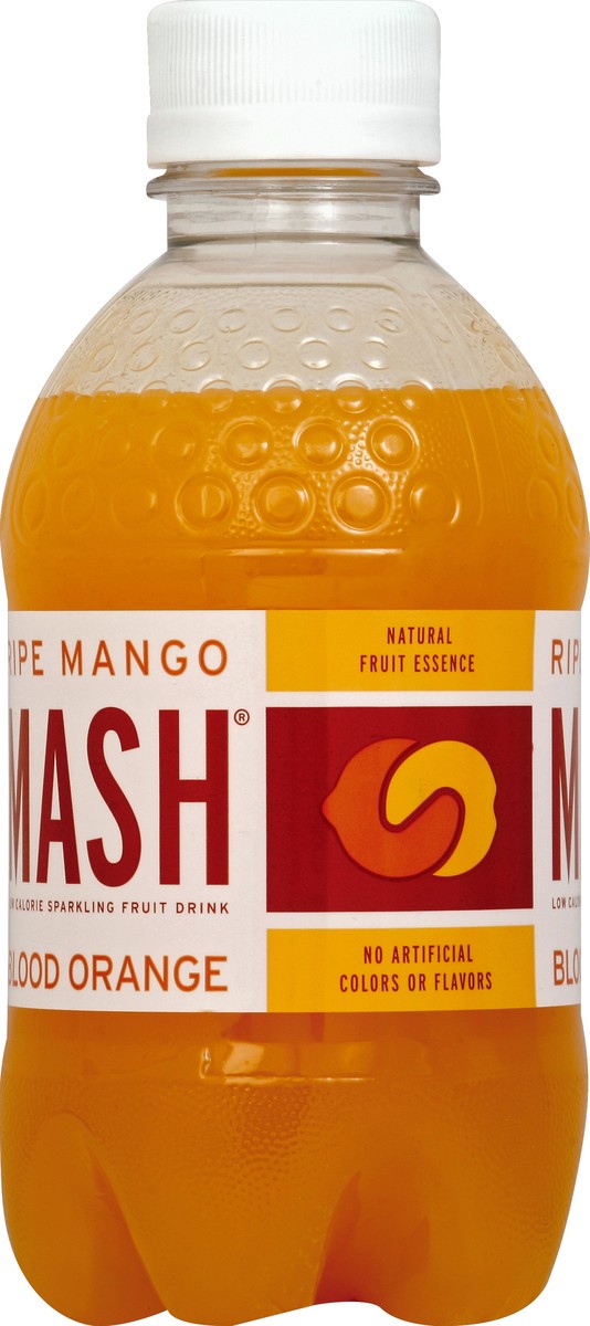 slide 2 of 4, MASH Ripe Mango Blood Orange Sparkling Fruit Drink 16 fl oz, 16 fl oz