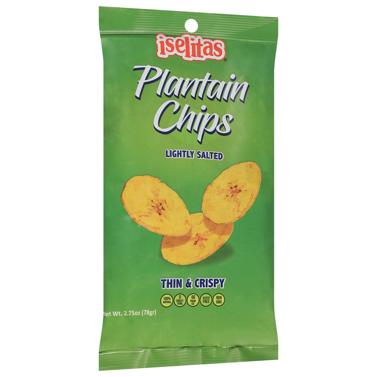 slide 6 of 14, Iselitas Thin & Crispy Lightly Salted Plantain Chips 2.75 oz, 2.75 oz