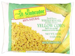 El Sembrador 100% Natural Fresh Frozen Whole Kernel Extra Sweet Yellow Corn