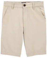 Oshkosh Kid Stretch Chino Shorts, Khaki, Size 4