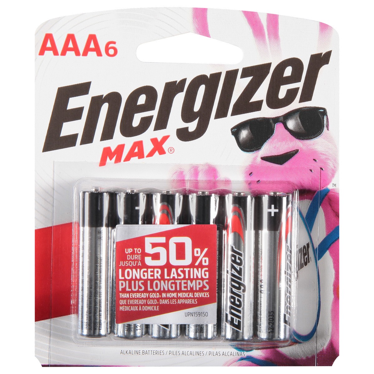 slide 1 of 10, Energizer Max 1.5V AAA Alkaline Batteries 1 ea, 1 ct