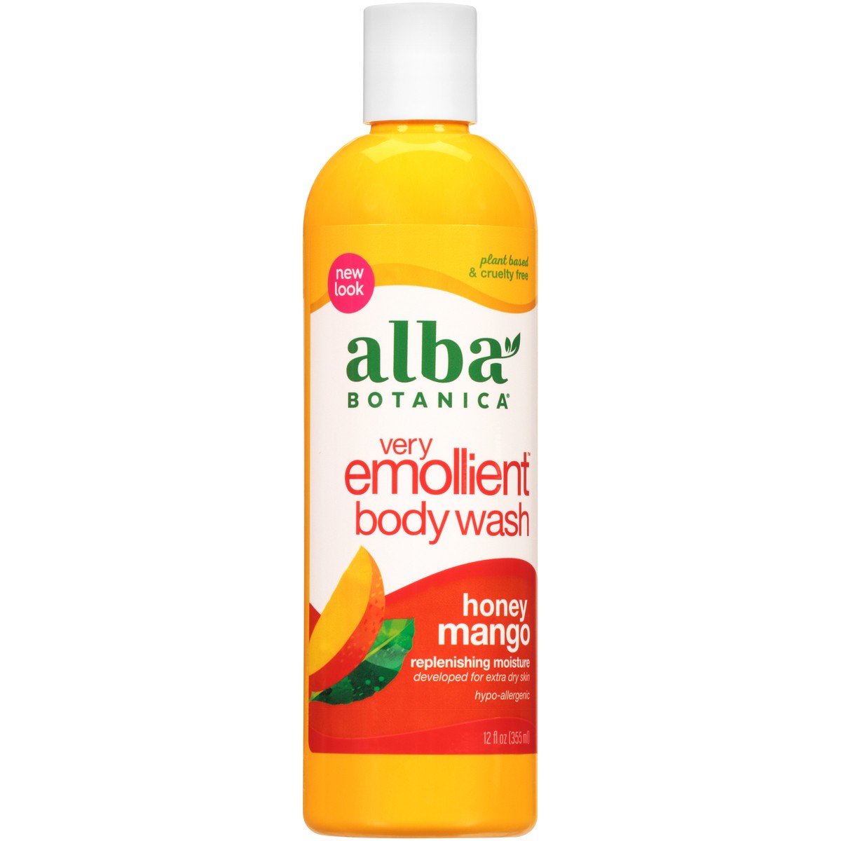 slide 11 of 11, Alba Botanica Very Emollient Honey Mango Body Wash 12 fl. oz. Bottle, 12 fl oz