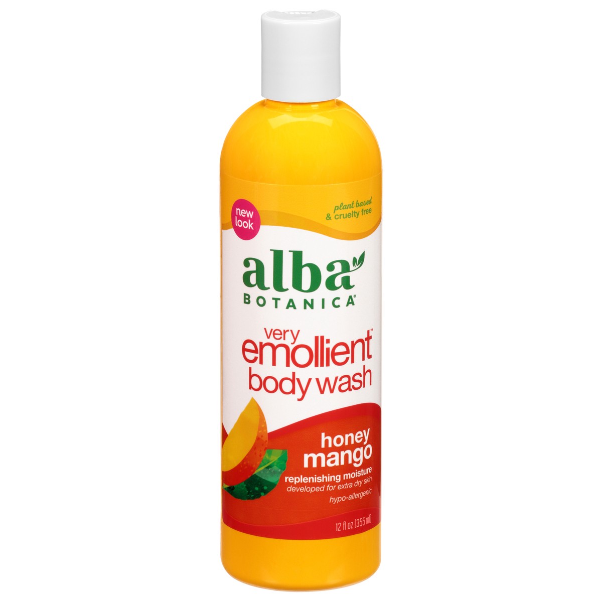 slide 4 of 11, Alba Botanica Very Emollient Honey Mango Body Wash 12 fl. oz. Bottle, 12 fl oz