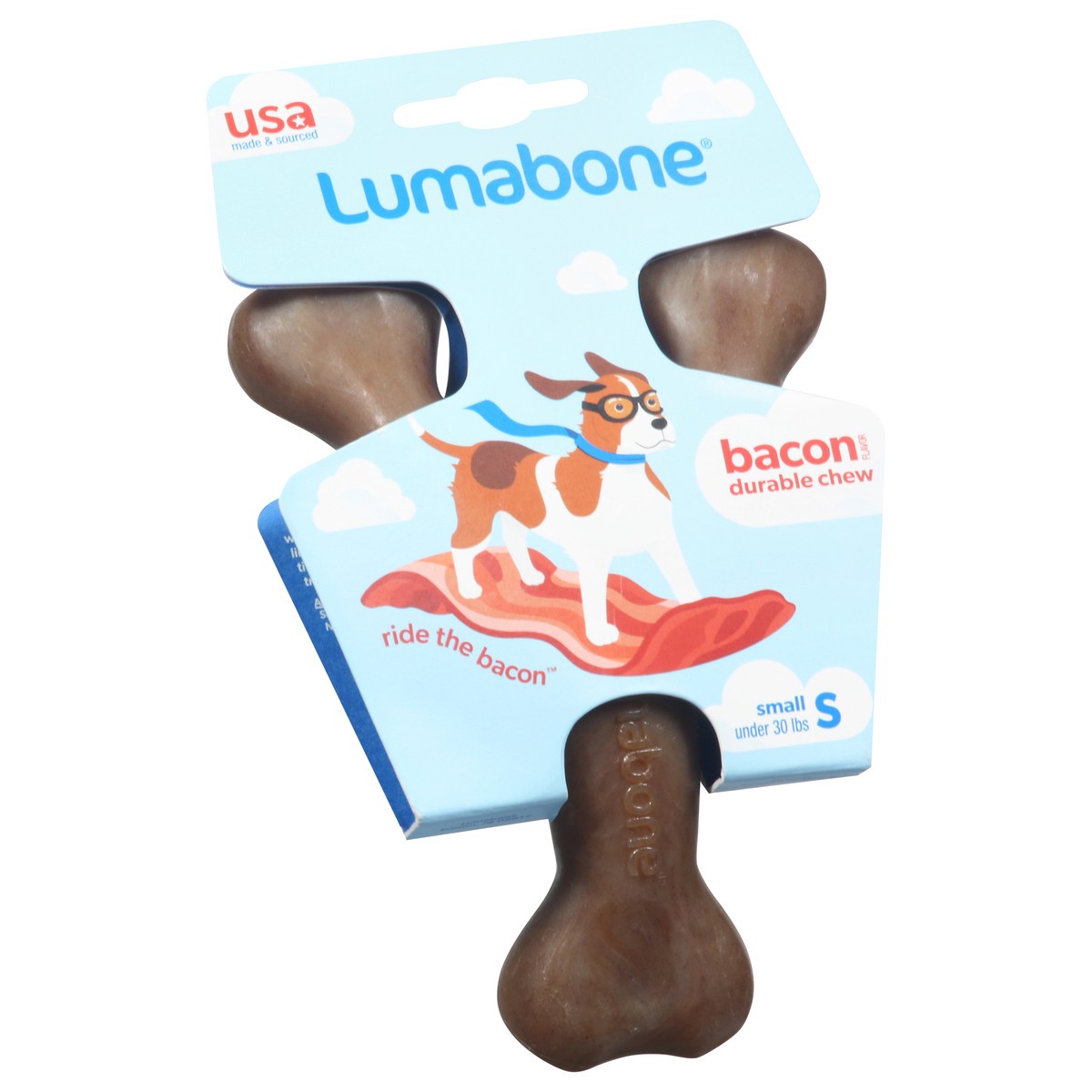 slide 2 of 9, LumaBone Small Bacon Flavor Durable Chew Small 1 ea, 1 ea