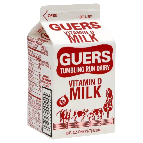 slide 1 of 1, Guers Homogenized Milk, 16 fl oz