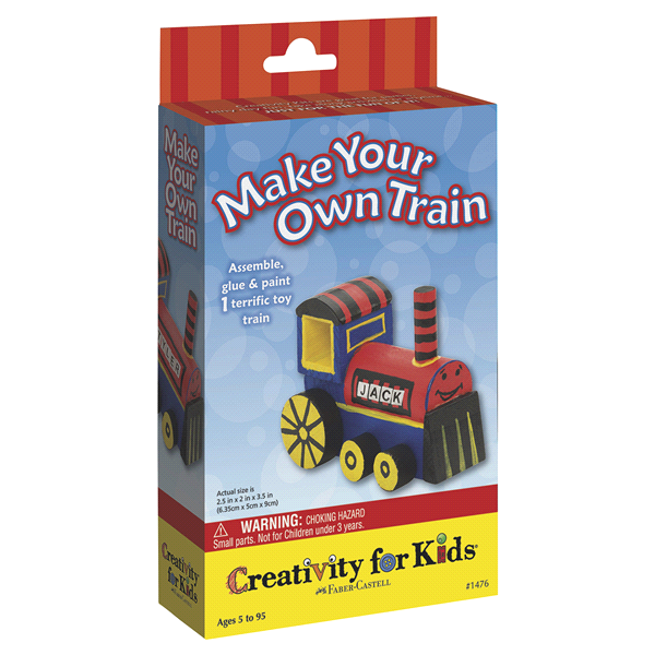 slide 1 of 1, Creativity for Kids Make Your Own Train Mini-Kit, 1 ct