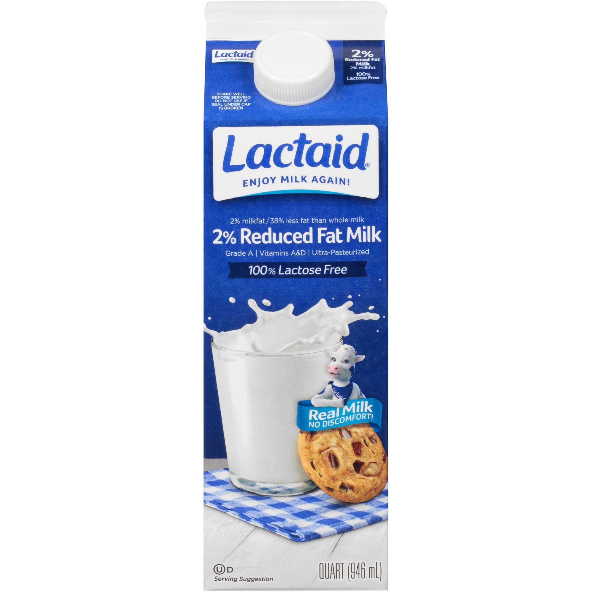 slide 1 of 1, Lactaid 100% Lactose Free Reduced Fat Milk, 1 qt