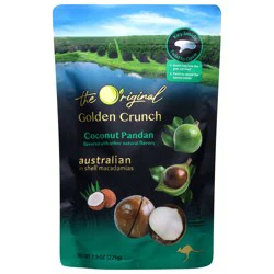 Golden Crunch Coconut Pandan Macadamias 7.9 oz