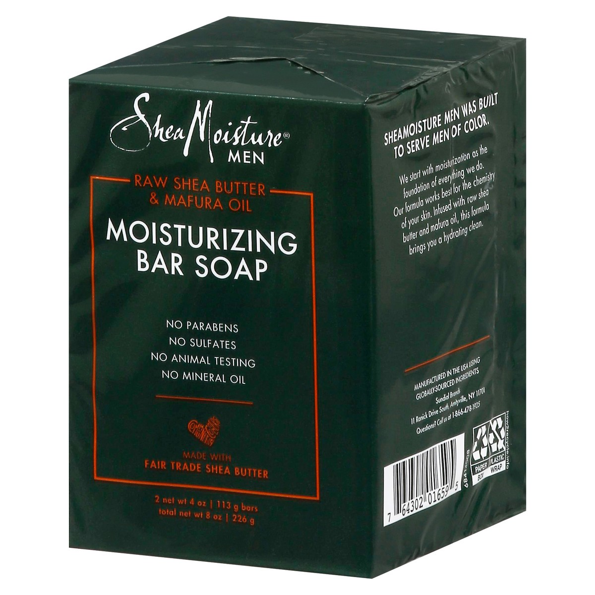 slide 3 of 9, SheaMoisture Men Bar Soap Moisturizing, 8 oz, 2 Bars , 8 oz