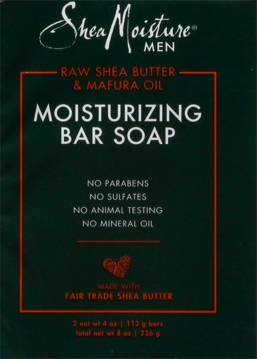 slide 4 of 9, SheaMoisture Men Bar Soap Moisturizing, 8 oz, 2 Bars , 8 oz