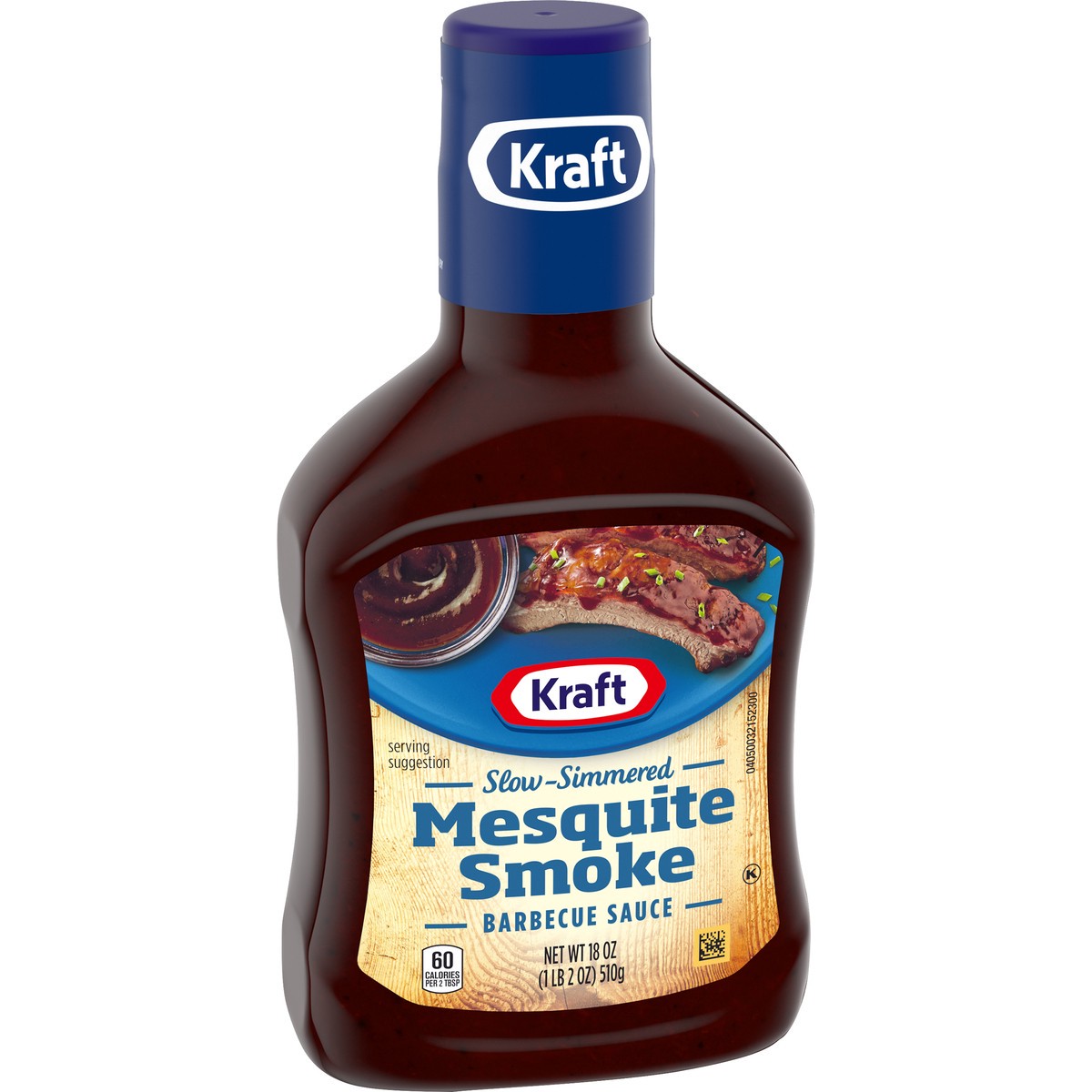 slide 2 of 9, Kraft Mesquite Smoke Slow-Simmered Barbecue Sauce, 18 oz Bottle, 18 oz