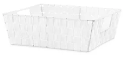 Everyday Living Woven Strap Shelf Tote- White