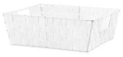 Everyday Living Woven Strap Shelf Tote- White