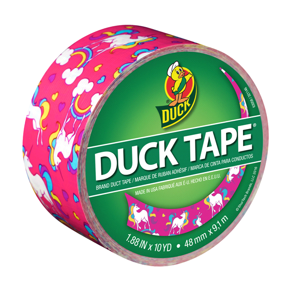 slide 1 of 1, Duck Brand Unicorns Duct Tape, 10 yd