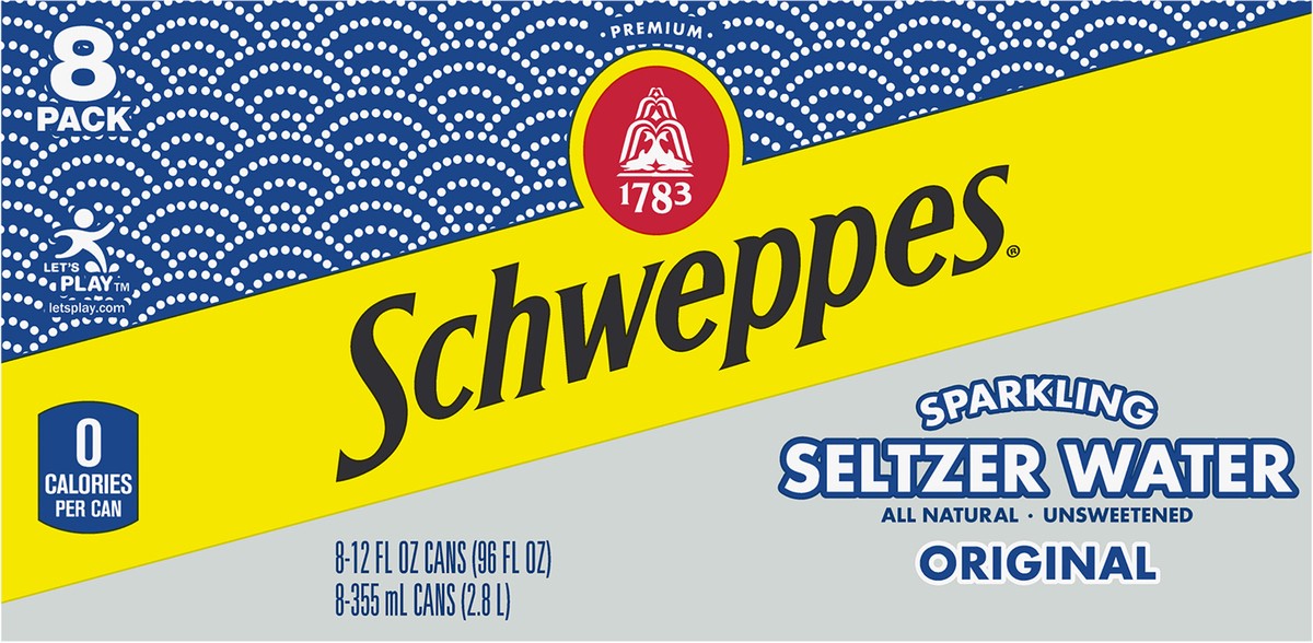 slide 4 of 9, Schweppes Original Sparkling Water Beverage- 8 ct, 8 ct