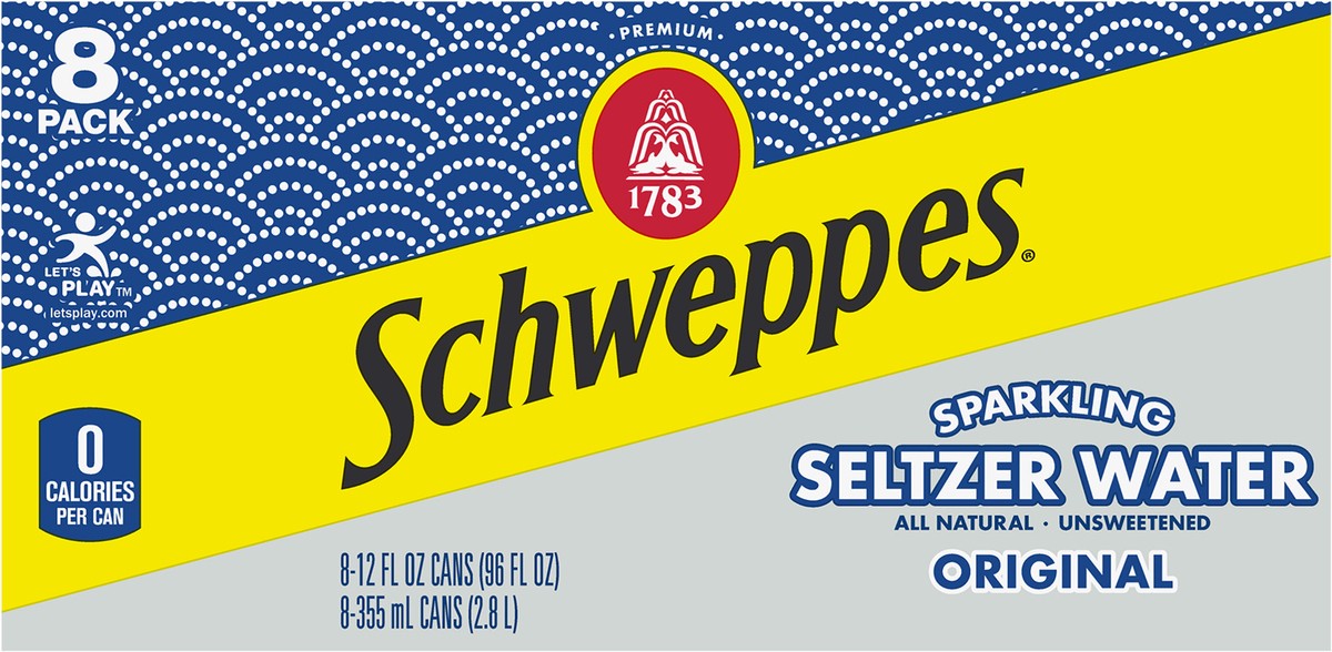 slide 2 of 9, Schweppes Original Sparkling Water Beverage- 8 ct, 8 ct
