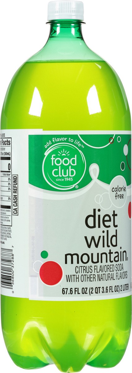slide 9 of 13, Food Club Diet Wild Mountain Soda- 2 liter, 2 liter