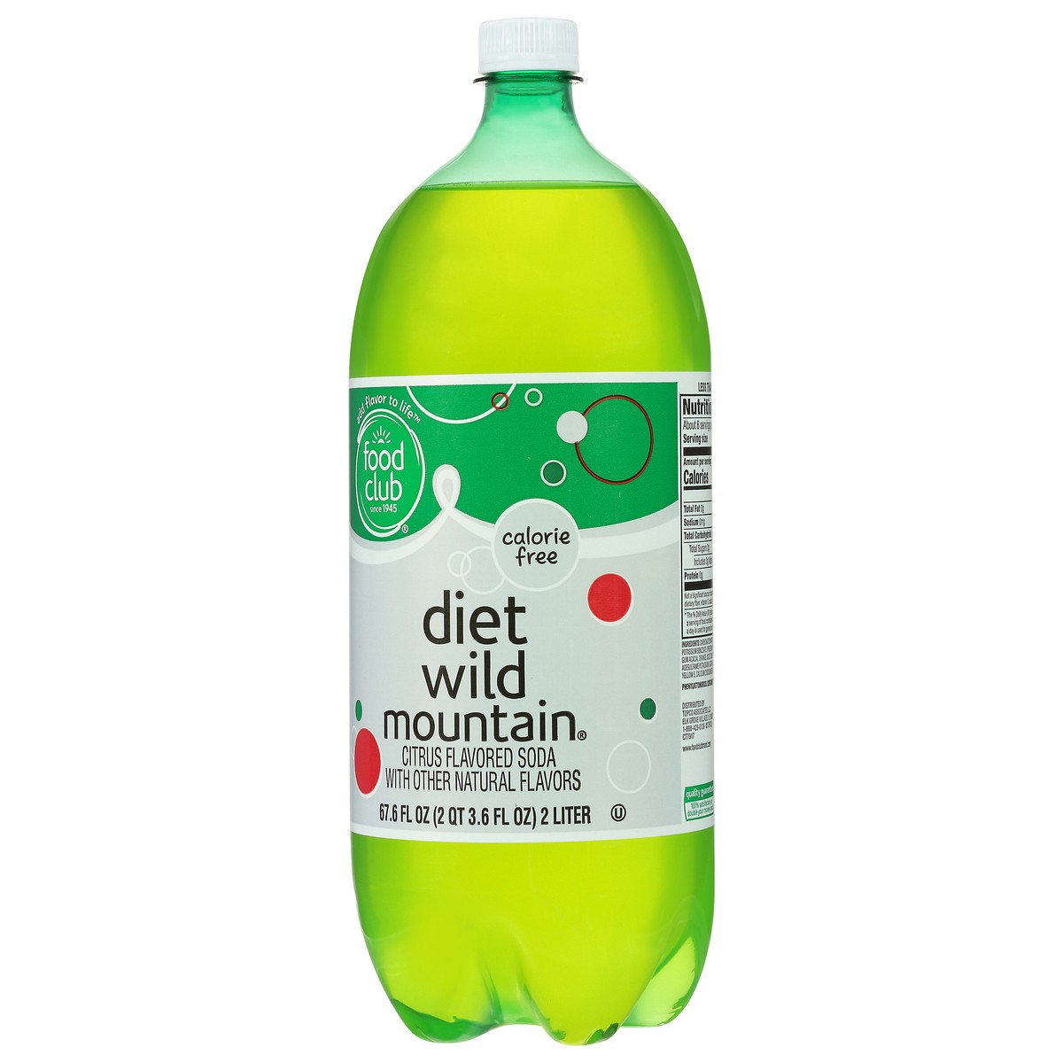 slide 13 of 13, Food Club Diet Wild Mountain Soda- 2 liter, 2 liter
