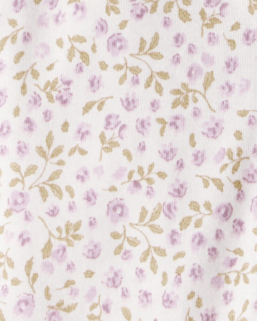 slide 3 of 3, Littleplanet Baby Organic Cotton Sleep & Play Pajamas in Botanic Muse Print Botanic Muse NB, 1 ct