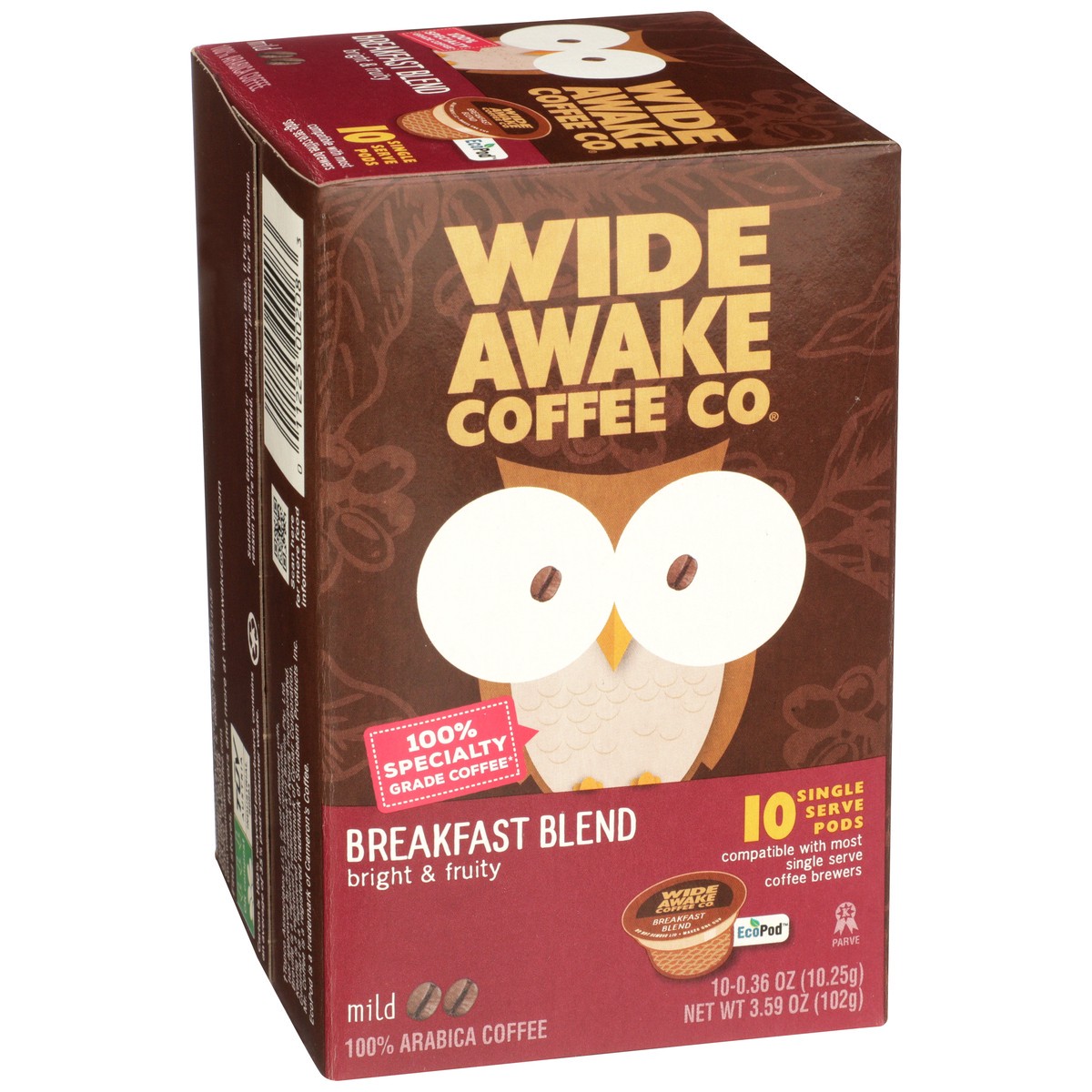 slide 7 of 8, Wide Awake Coffee Co. Single Serve Pods Mild Breakfast Blend Coffee - 10 ct, 10 ct
