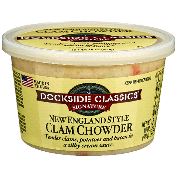 slide 1 of 1, Dockside Classic New Englad Clam Chowder, 16 oz