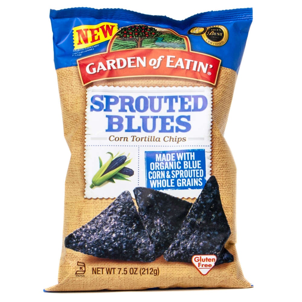slide 1 of 1, Garden of Eatin' Chips Tortilla Sprouted Blue Organic, 7.5 oz