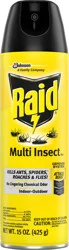 Raid Multi Insect Killer 7, Indoor & Outdoor Insecticide Spray for Common Bugs, 15 oz