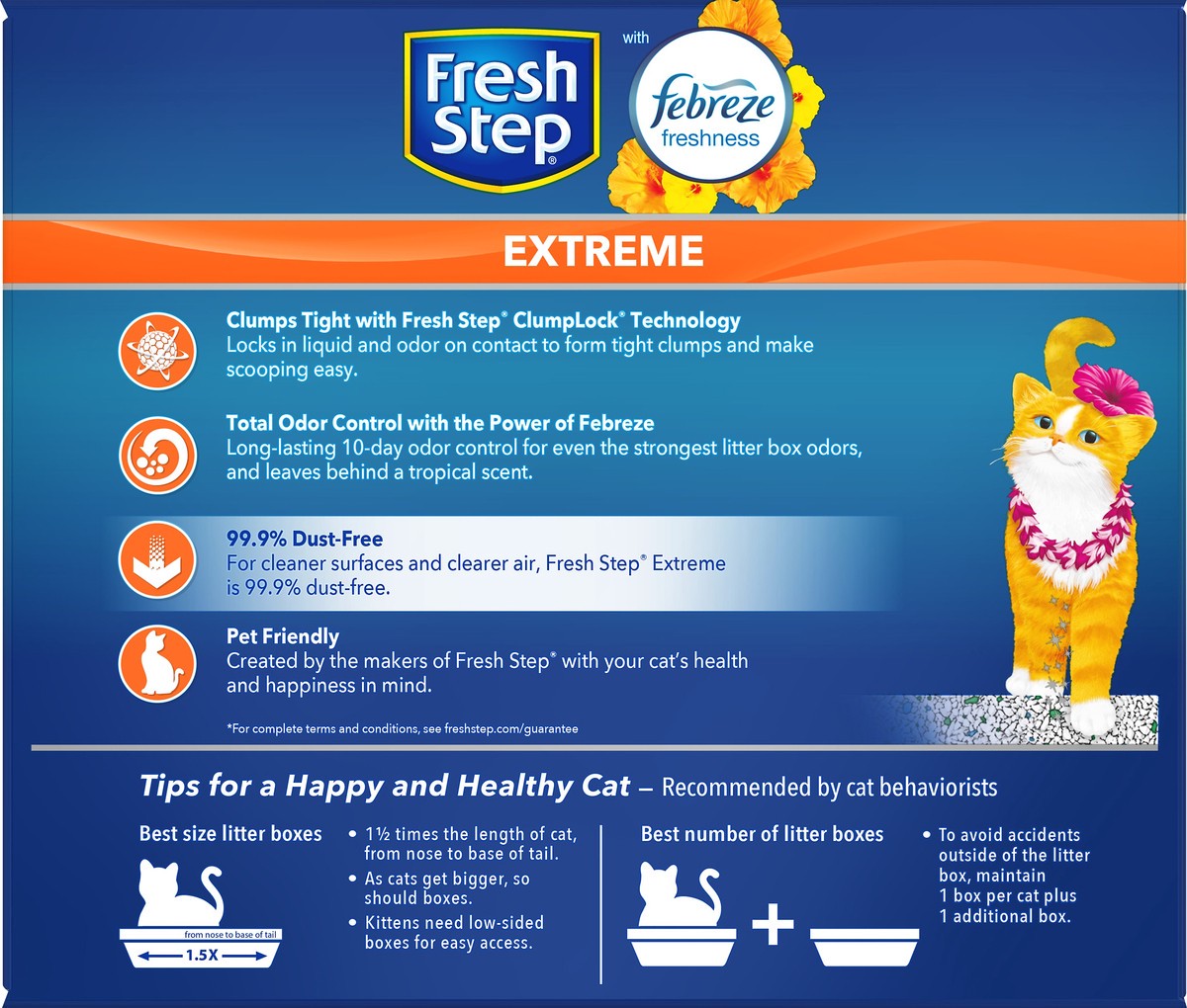 slide 2 of 9, Fresh Step Extreme Hawaiian Aloha Clumping Cat Litter 20 lb, 20 lb