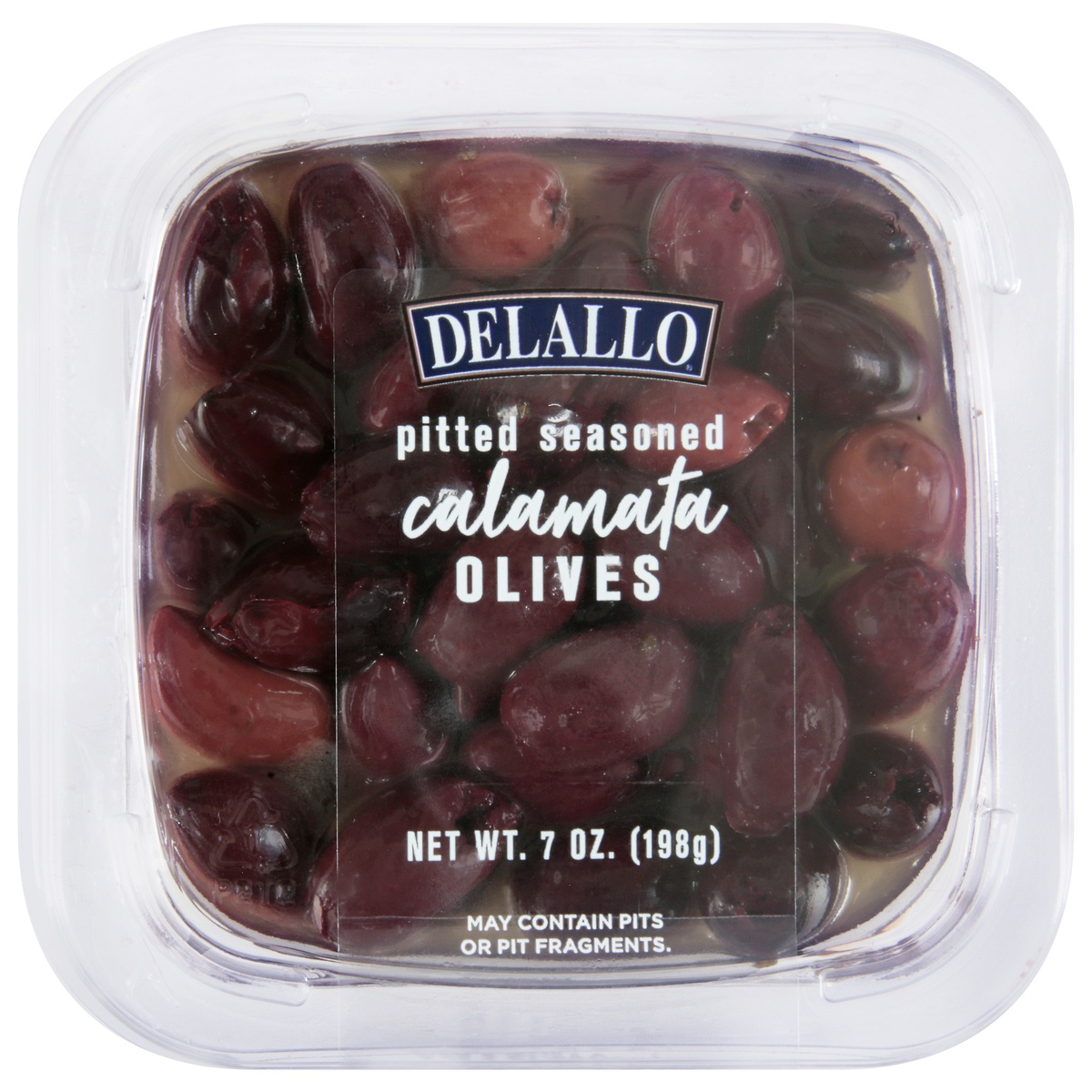 slide 1 of 1, DeLallo Pitted Seasoned Calamata Olives, 7 oz