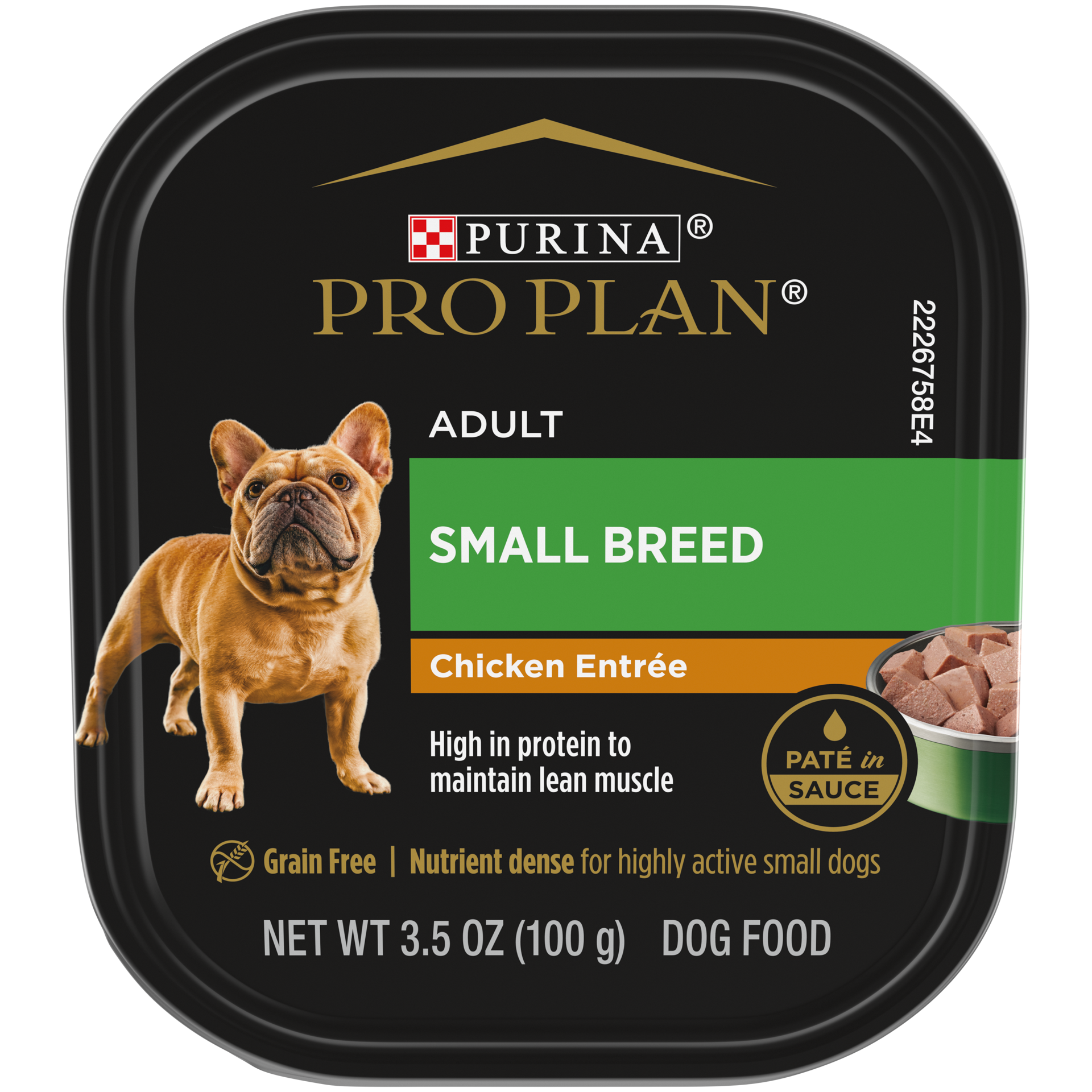 slide 1 of 2, Pro Plan Purina Pro Plan Wet Dog Food for Small Dogs, Adult Small Breed Chicken Entree High Protein Dog Food, 3.5 oz