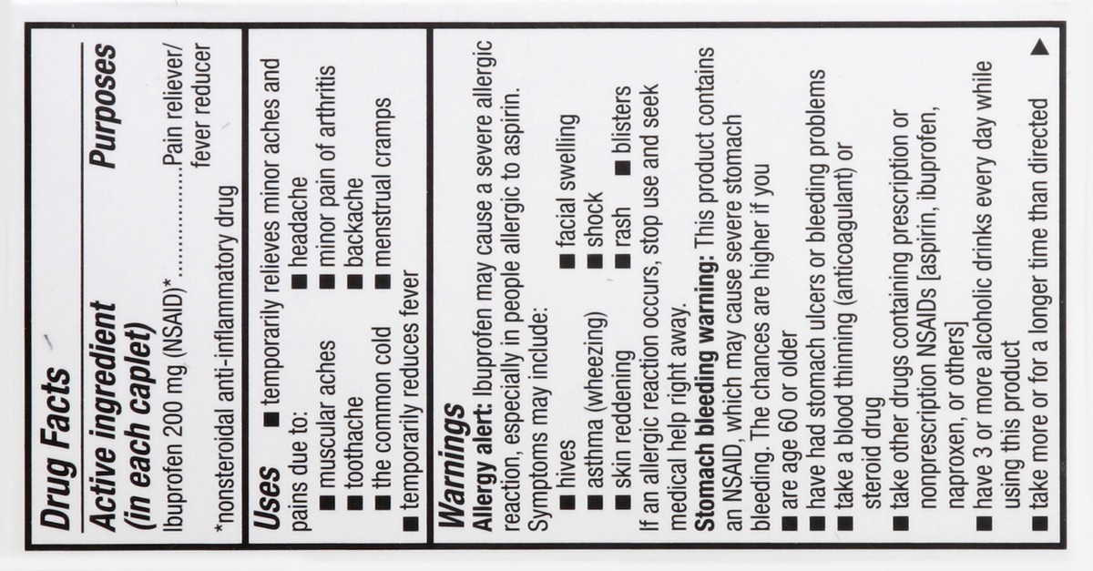 slide 2 of 5, Kroger Ibuprofen 200 Mg Pain Reliever Coated Caplets, 100 ct