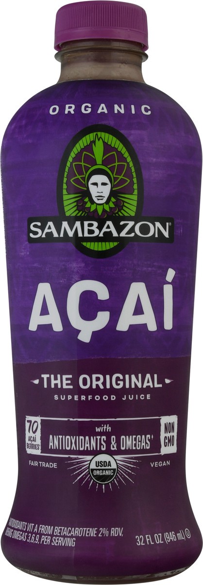 slide 4 of 9, Sambazon Organic The Original Acai Superfood Juice - 32 oz, 32 oz