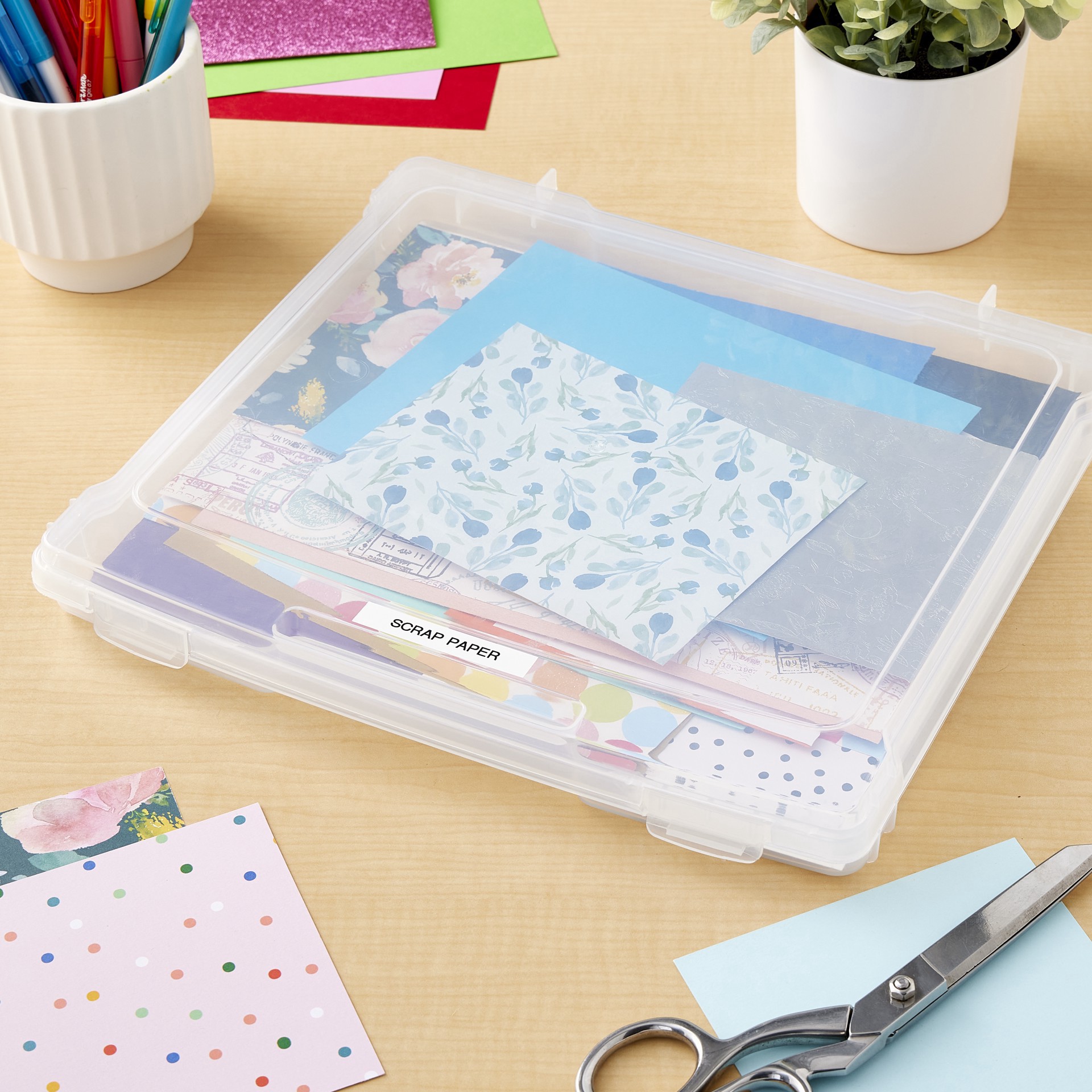 slide 3 of 3, 8.5" X 11" Storage Case By Simply Tidy, 8.5 in x 11 in