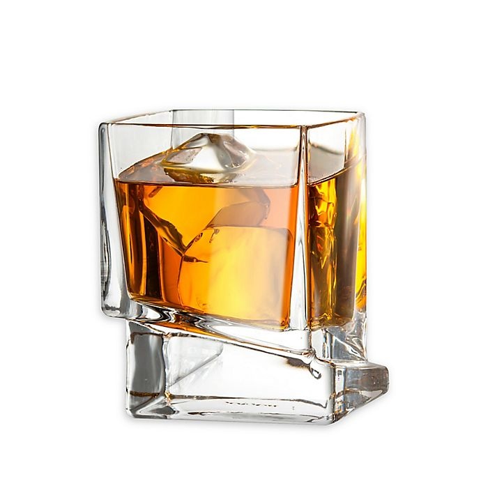 slide 1 of 5, JoyJolt Carre Whiskey Glasses, 2 ct