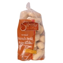 slide 1 of 1, Sienna Bakery Petit Pain French Rolls, 25 ct