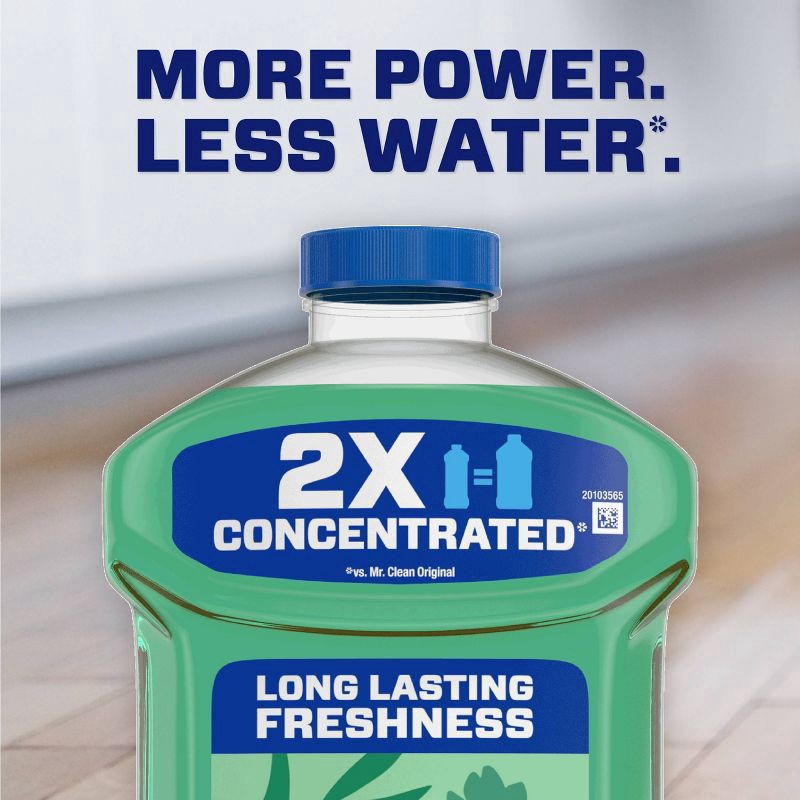 slide 11 of 11, Mr. Clean 2X Concentrated Multi Surface Cleaner with Lemon Scent, All Purpose Cleaner, 64 fl oz, 2 qt