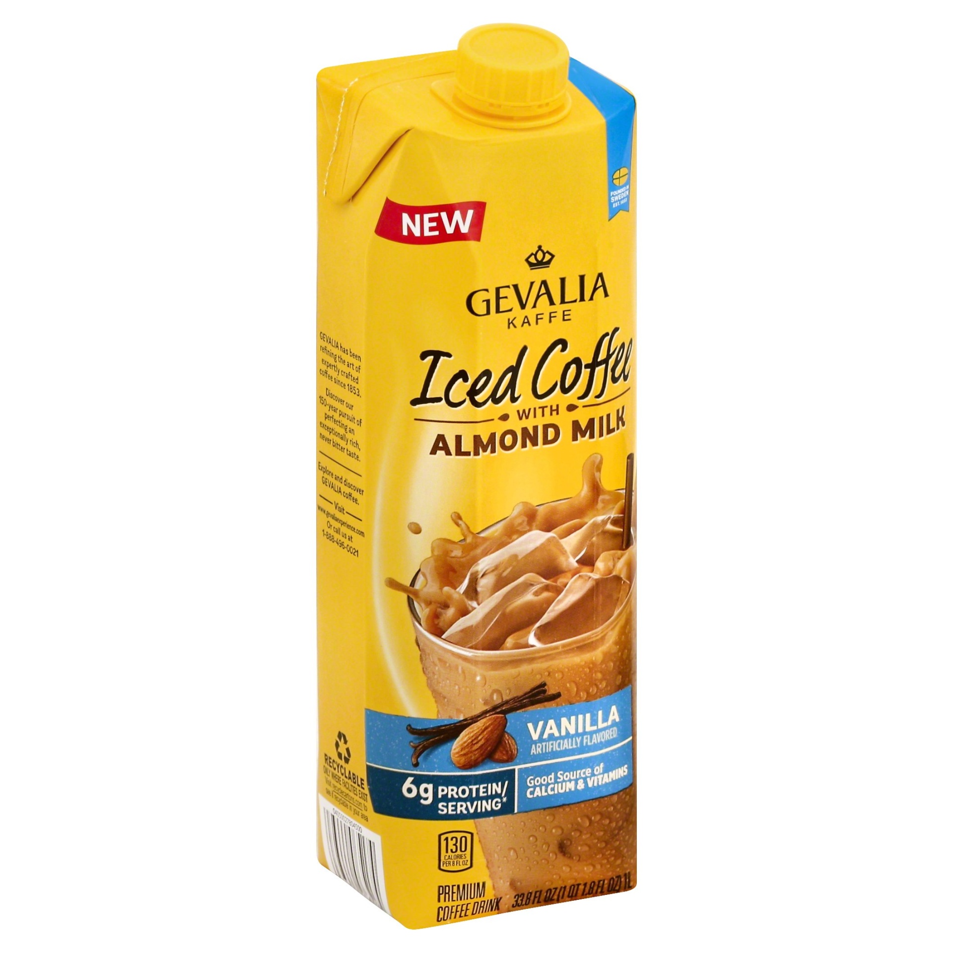 slide 1 of 8, Gevalia Java Nut Iced Coffee Vanilla, 33.8 oz