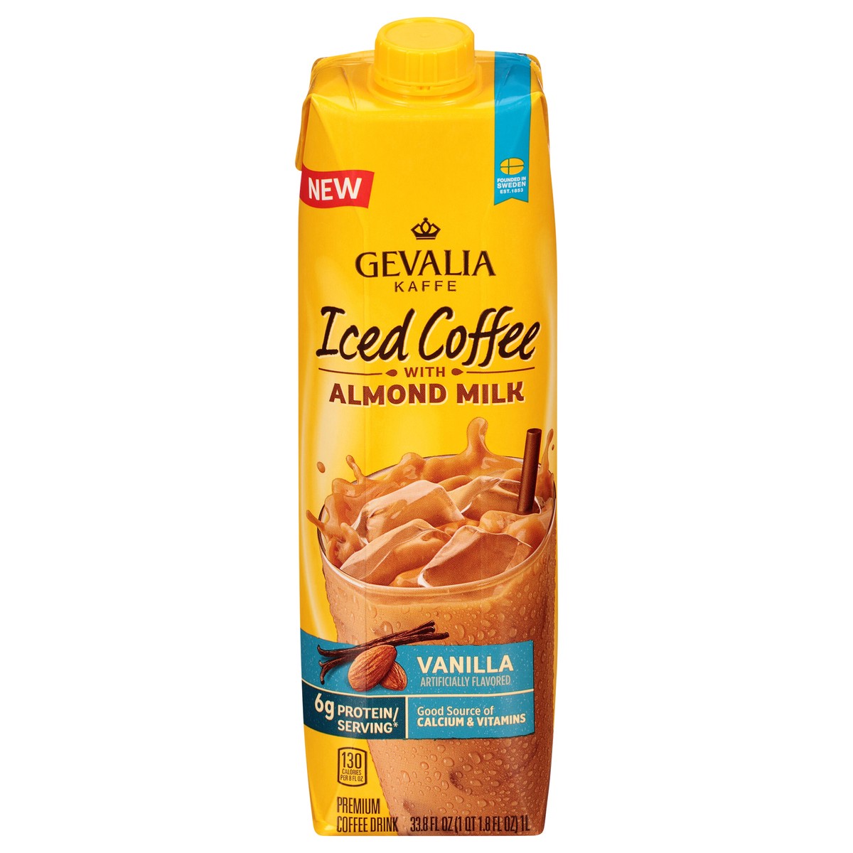 slide 4 of 14, Gevalia Java Nut Iced Coffee Vanilla, 33.8 oz