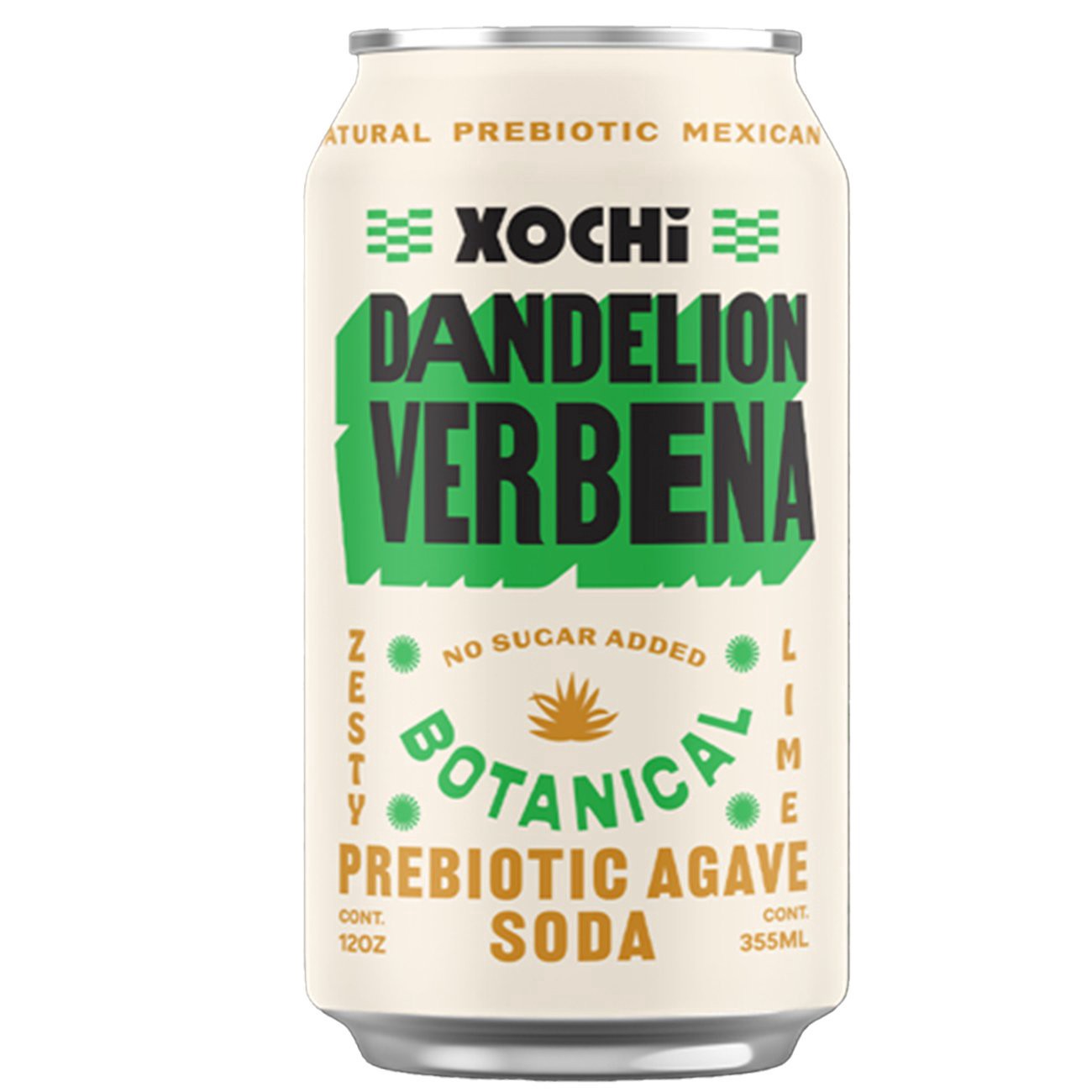slide 1 of 1, XOCHi Prebiotic Agave Soda - Dandelion Verbena, 12 oz