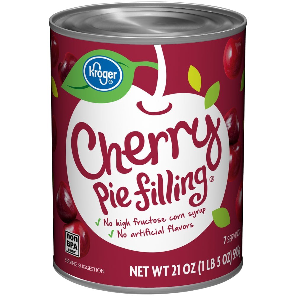 slide 1 of 3, Kroger Cherry Pie Filling, 21 oz