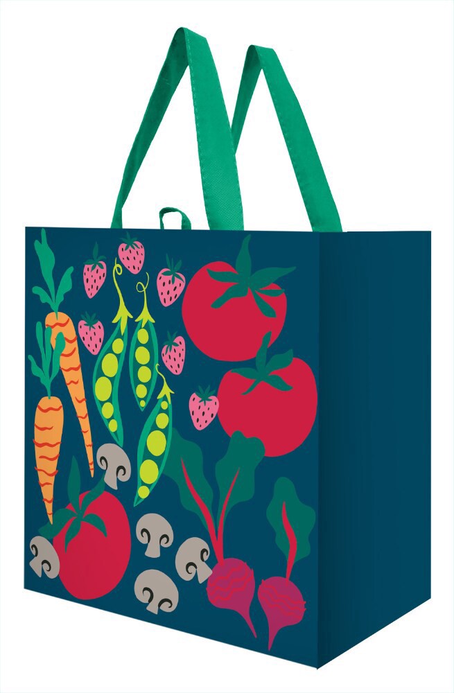 slide 1 of 1, Earthwise Spring Veggies Reusable Tote Bag, 1 ct
