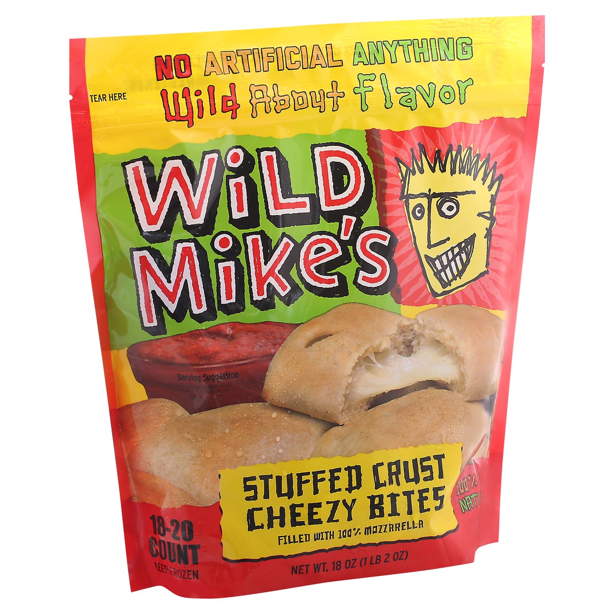 slide 5 of 13, Wild Mike's Stuffed Crust Cheezy Bites 18 oz Bag, 18 oz